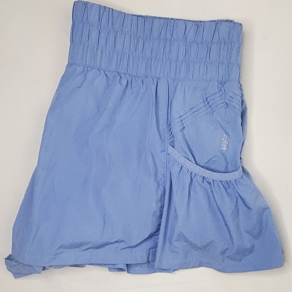 FREE PEOPLE Size XL-shorts- FPMovement -light Blue-elastic waist-pleated pockets